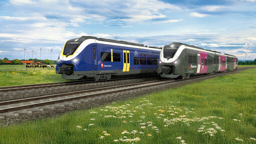So sollen die 113 BEMU-Züge aussehen. Foto: Siemens Mobility