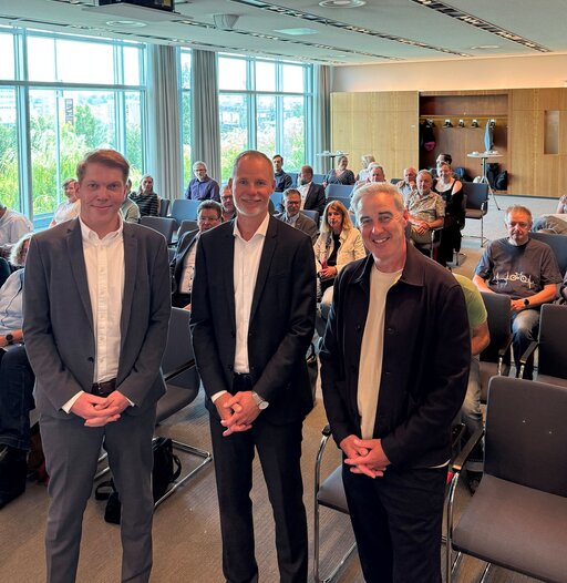 Jörn Pache, Dr. Alexander Schuler und Ralf Sygusch stellten das Konzept vor