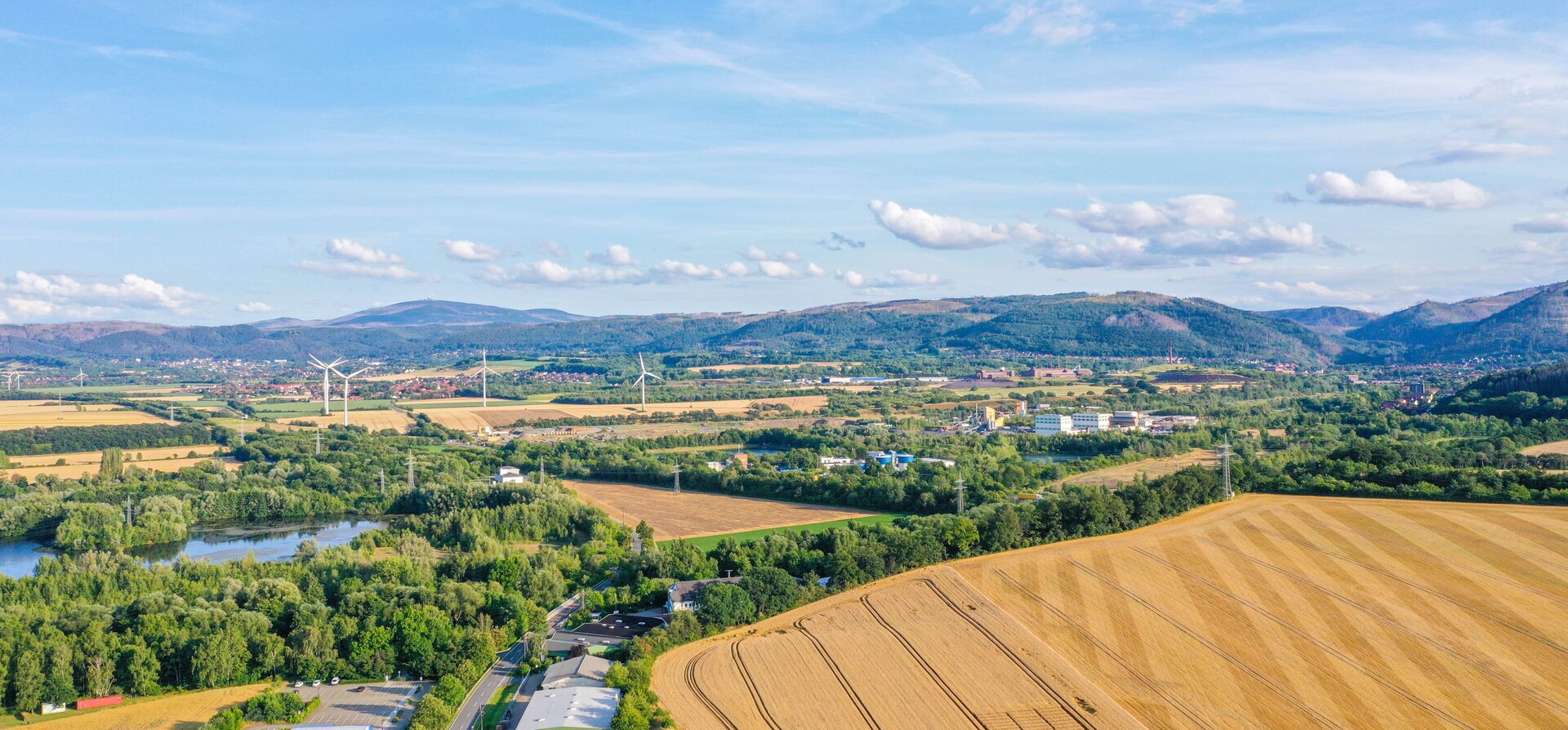 Blick aus dem Vorharz